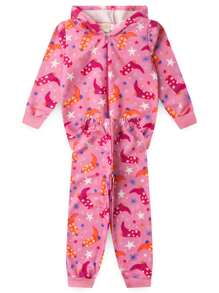 Girls Winter Set Hooded Jacket And Trousers In Starry Boiadeira Sweatshirt - Hồng - Xem 2