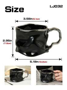 1pc Personalized Creative Coffee Mug, High-Quality, Suitable For Home, Office, Cafe Use Back To School