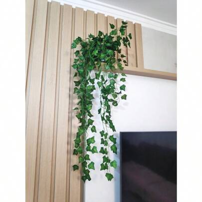 Arranjo semelhante ao natural com vaso de vime sintético arranjo pendente decorativo arranjinho