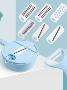 9-In-1 Vegetable Slicer Set, Potato Slicer, Grater, Shredder, Chopper, Kitchen Tool 9-In-1 Vegetable Cutter With Large Container, Random Color