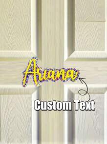 Placa personalizada con nombre, letrero de madera y acrílico personalizado para puerta, decoración de hogar y habitación, decoración de pared para dormitorio, regalo de cumpleaños, decoración navideña - Multicolor - Ver 2