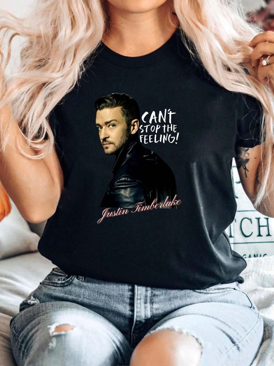 Camiseta 100% algodón de Justin Timberlake - Can't Stop The Feeling ...