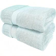 Ultra Soft 8-Piece Towel Set -% Ring Spun Cotton, 2 Oversized Bath Towels 27x54, 2 Hand Towels 16x28, 4 Wash Cloths 13x13 - Daily Use, Hotel & Spa - Olive Green, Luxury Towel Set - 海綠色 - 查看 1