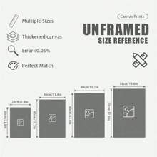 1 件无框自拍海报油画，流行文化现代艺术墙面装饰，美学模因 - 灵感印刷品，适用于浴室、卧室、办公室、客厅 - 人物主题艺术品 - 彩色 - 查看 6