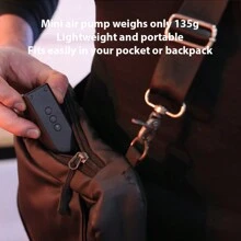 Mini Portable Road Bike Air Pump, Handheld Smart Wireless Tire Inflator For Bicycle - Black - View 5