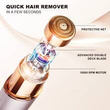 Conduroma Conduroma Eyebrow Hair Trimmer: Rechargeable Facial Hair Removal Device For Removing Unwanted Peach Fuzz From Lips Chin Neck As Well As Shaping Eyebrows