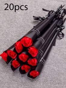 10pcs Soap Roses Artificial Rose Bouquet Petals Party Favour For Ladies, Girlfriends & Girlfriends, Suitable For Birthday, Wedding, Christmas, Holiday, Business Opening, Valentine's Day, Wedding, Birthday, Anniversary, Guest Gift, Bridesmaid Gift, Mother's Day, Father's Day