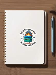 1 件防水、防潮、有趣的汽车贴花贴纸，可贴在杯子、笔记本电脑、汽车上，也可用作礼物