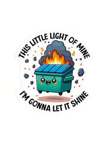 1 件防水、防潮、有趣的汽车贴花贴纸，可贴在杯子、笔记本电脑、汽车上，也可用作礼物