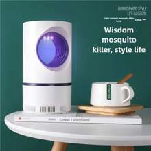 Lampe électrique anti-moustique, anti-insecte et anti-mouche à LED avec piège lumineux. Petit tue-insectes avec alimentation USB et adaptateur. - Multicolore - Voir 2
