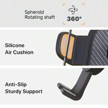 ABS Material Rotating Suction Cup Car Phone Holder, Compatible With Iphone, Android, Washable And Reusable - Multicolor - View 3