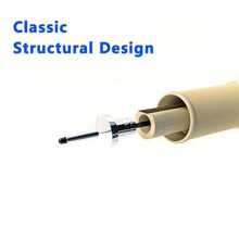 Set de 7 Plumas de Punta Fina Multi-Tamaños para Dibujo y Escritura Precisa | Plumas Resistente al Agua para Arte y Escritura Detallada - Negro - Ver 5