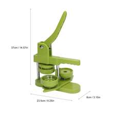 Máquina para hacer botones, 100 juegos, máquina para presionar botones con insignias para regalar a la familia, 25mm / 0.98in - Verde - Ver 5