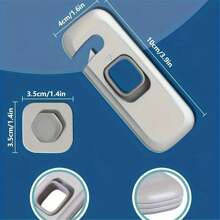 3 piezas de clips de seguridad, cerradura anti-pellizco para mano de puerta de gabinete, cerradura protectora para cajón de refrigerador