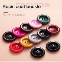 4件装毛呢大衣纽扣批发 女式纽扣 黑色风衣纽扣 毛衣纽扣 羽绒服纽扣 衣服纽扣 各类纽扣 - 黑色 - 查看 5