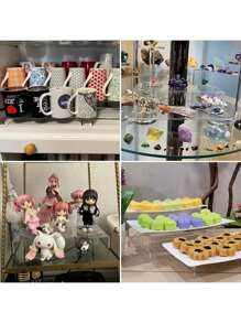 5 层透明亚克力展示架，万圣节圣诞节甜点展示架，1 套 5 种尺寸，适用于珠宝店设备的透明亚克力展示架