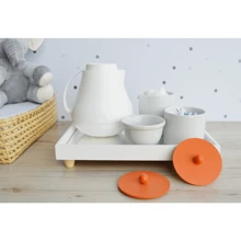 Baby Hygiene Kit Care Bedroom Porcelain Thermal Tray Bath Girl Boy K072 - 橘色 - 查看 3