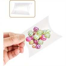 50 Pillowcases Gift Box Transparent Candy Box Transparent Party PVC Candy Packaging Wedding Preference Chocolate Box Dessert Bag - Variant1 - View 10