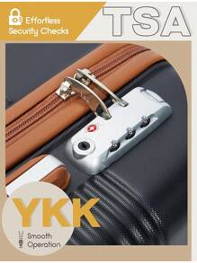 Carry On Luggage 22x14x9 Airline Approved, 20-Inch Hard Shell Suitcases With Wheels, ABS Lightweight Carry On Suitcase With TSA Lock