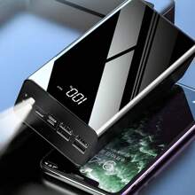 50000mAh Large Capacity Power Bank, Portable Charger, 22.5W Fast Charging Battery Pack Compatible With IPhone 16 15 14 13 & Android Phone Etc, Equipped With Lighting/LED Power Display, 4 USB Ports, Outdoor Emergency Battery Pack, New Year Gift