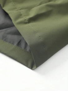 Chaqueta suave con capucha y cordón para hombre, con impresión de letra, resistente al viento y al agua, informal y deportiva con bolsillos delanteros, uso versátil diario, best-seller.