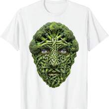 Men Nature Mandala Art Portrait Face Graphic Motif Men T-Shirt