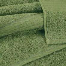 Ultra Soft 8-Piece Towel Set -% Ring Spun Cotton, 2 Oversized Bath Towels 27x54, 2 Hand Towels 16x28, 4 Wash Cloths 13x13 - Daily Use, Hotel & Spa - Olive Green, Luxury Towel Set - Kiwi Green - 查看 3