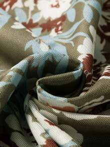 CILKOO Áo bodycon dài tay ôm sát in hoa bằng vải lưới, thích hợp cho mùa xuân, đi nghỉ mát. - màu xanh lá - Xem 11