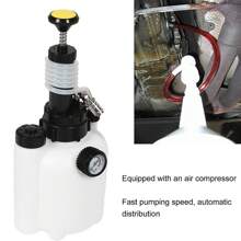 3L Car Brake Bleed Device,Brake Bleeder Set With 1L Brake Bleed Bottle And E20 Standard Adapter,Brake Bleed Vacuum Pump Kit - White - View 4