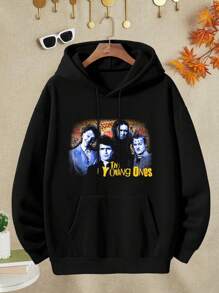 Women's Young Ones Jacket Design T-Shirt  Stylish - Black - View 1