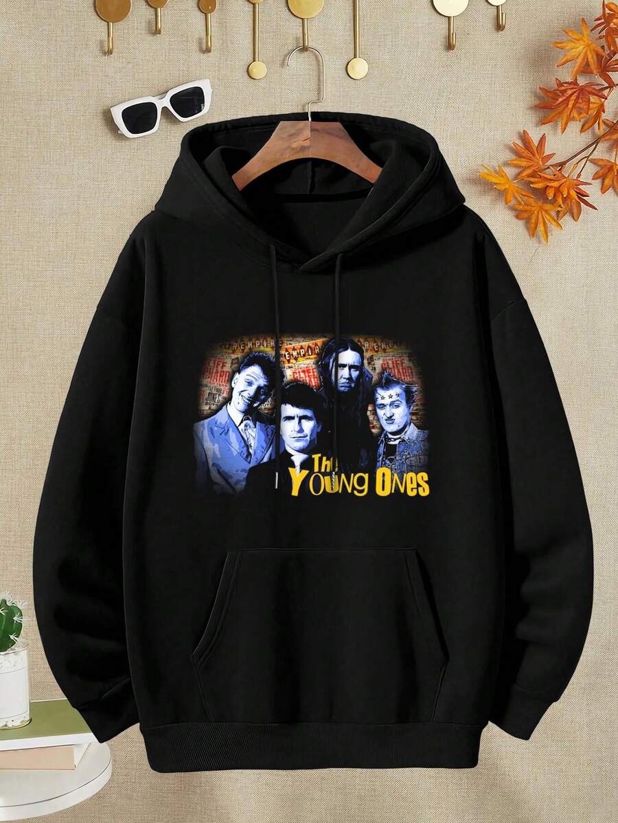 Women's Young Ones Jacket Design T-Shirt  Stylish - Black - View 1