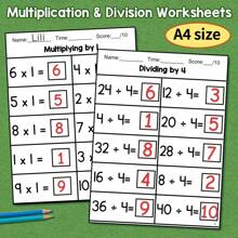 Lachilly Cuaderno de trabajo de matemáticas con ejercicios de multiplicación, división, fracciones y hojas de ejercicios para 2do y 3er grado. Cuaderno de práctica de escritura matemática para niños y ejercicios de matemáticas. - Multicolor - Ver 12