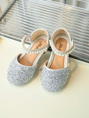 2025 Spring New Kids Crystal Princess Shoes, Girls' Soft Bottom Fashion Dress Shoes