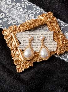 Stylever 1 Pair Stylish Pearl Pendant Stud Earrings For Women S925 Sterling Silver Fine Jewellery Suitable For Daily Wear Versatile Enough To Match Various Outfits And Perfect For Dating And Parties As Decorations