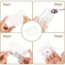 50 Pillowcases Gift Box Transparent Candy Box Transparent Party PVC Candy Packaging Wedding Preference Chocolate Box Dessert Bag - Variant1 - View 11