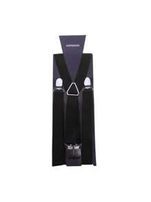 Bretele pentru bărbați, cu elasticitate înaltă, reglabilă, 4 cleme puternice, de 25 mm lățime, bretele pentru pantaloni, rezistente, în formă de X, bretele pentru pantaloni, unisex, pentru bărbați, bretele reglabile cu 4 cleme metalice puternice, bretele elastice pentru spate, pentru bărbați și femei. Ocazii formale și de afaceri, cadou ideal
