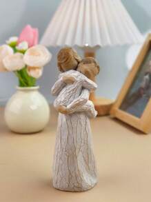 jinhuoba Mother And Son, Sculpted Hand-Painted Figure.   A Gift To Celebrate The Loving Relationships That Develop Between Parent And Son, Grandparent And Boy - trắng - Xem 4