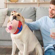 Active Moving Cat/Dog Lover Gift And Dog/Cat Mom Love Pet Plush Toy, Interactive Dog Lover And Dog Mom Love Toy Cat/Dog Lover Gift And Dog/Cat Mom Love Pet Bouncing Balls, USB Rechargeable Interactive Washable Cartoon Pig Small Plush Sound Electronic Dog Lover And Dog Mom Love Toy, Small Plush Sound Toys For Dog Lover And Dog Mom Loves,Without Battery