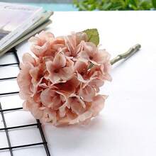 1/3/6 piezas Ramo de flores de hortensia estilo europeo realista, decoración de boda, relleno de jarrón, decoración del hogar para sala de estar, dormitorio, jardín exterior, fiesta, accesorios de fotografía