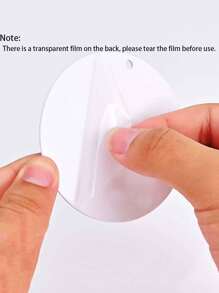 1 件上帝祝福十字形亚克力 2D 吊坠、汽车装饰、庭院装饰、派对装饰、房间装饰、钥匙链背包吊坠、宗教装饰 - 咖啡棕 - 查看 10