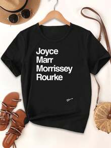 Valentine's Day The Smiths Women's T-Shirt Rock Royalty Tee Cute Trendy Graphic Tees For Women - Black - View 1