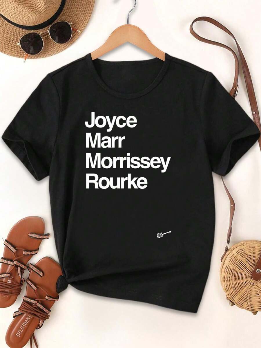 Valentine's Day The Smiths Women's T-Shirt Rock Royalty Tee Cute Trendy Graphic Tees For Women - Black - View 1