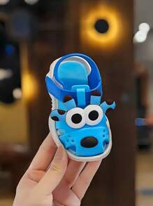 Children's Cartoon Car Pattern Soft Bottom Indoor/Outdoor Sandals, Summer, Boys - Blue - View 8