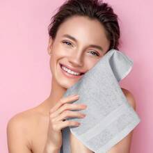 Ultra Soft 8-Piece Towel Set -% Ring Spun Cotton, 2 Oversized Bath Towels 27x54, 2 Hand Towels 16x28, 4 Wash Cloths 13x13 - Daily Use, Hotel & Spa - Olive Green, Luxury Towel Set - 淺灰色 - 查看 5