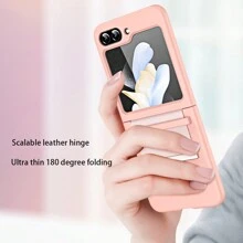 1 件多色可折叠 PU 皮革翻盖保护套，带肩带，可扩展保护壳带支架，时尚个性化，兼容三星 Galaxy Z Flip 6/Z Flip 5/Z Flip 4/Z Flip 3