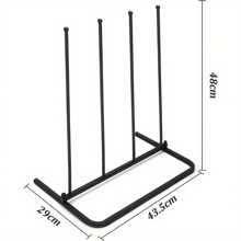 Boot Rack Holds 2 Pairs Wellies Iron Walking Shoes Stand Boot Trees Storage Holder Indoor And Outdoor Shoe Racks For Wellington Walking Riding Boots - Variant1 - View 2