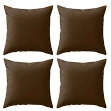 Kit 04 Plain 40X40 Cushion Covers With Zipper - Tobacco - View 1