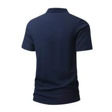 3 Pieces Men'S Short-Sleeve Polo Shirts For Summer, Featuring A Classic Collar, Solid Colors, And Suitable For Casual Sports Wear.