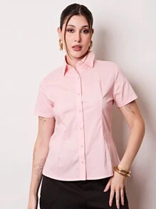 Women Blouses - Màu Hồng baby - Xem 1