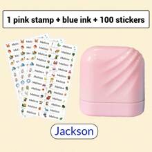1pc Solid Color Personalized Name Stamp For Students And Business Use, Custom Name Stamp For Clothing, Handwritten Signature Stamp, Personalized Clothing Stamps For Clothes, DIY Customized Cartoon Self Inking Name Seal Stamp, Cartoon, Kawaii, Custom, Customized, Workers, Clients, Students, For Business/Work/ Office, For School, School Supplies, Back To School, For Teacher Gifts, For Dorm Rooms, For Teacher, College Students, University Students, Freshman, Sophomore, Underclassmen, Desert Fall Cozy,Office Decor - one-size - View 22